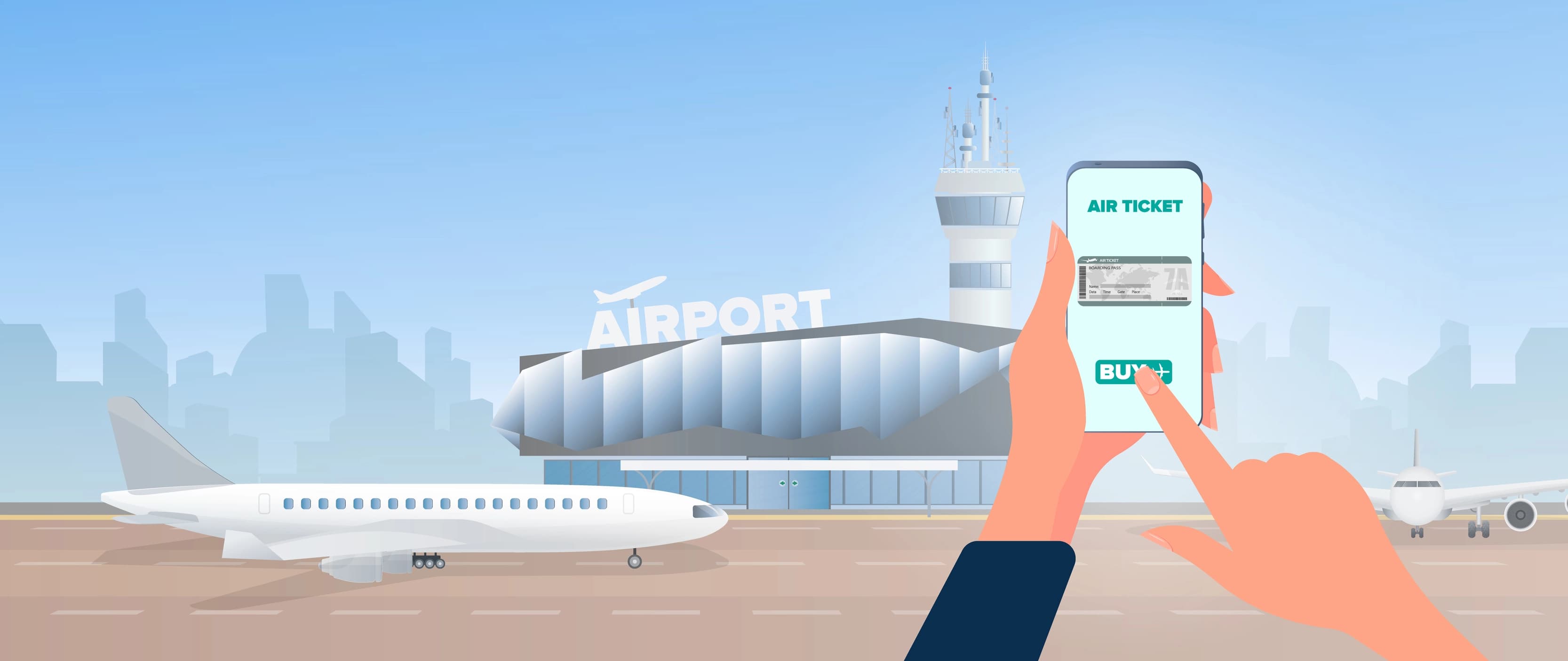 Digital flight planning illustration